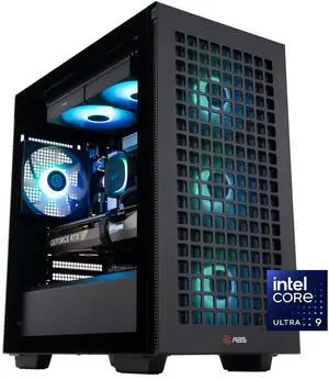 ABS Aeolian-M Aqua Gaming PC - Windows 11 - Intel Core Ultra 9 285K - GeForce RTX 5070 Ti - DLSS 4 - AI-Powered Performance - 32GB DDR5 6400MHz - 2TB M.2 NVMe SSD - AMA265KF5070TI3