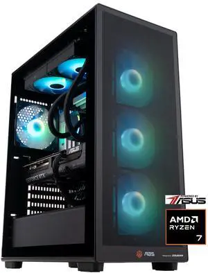 ABS Stratos II Ruby Gaming PC Powered by Asus - Windows 11 - AMD Ryzen 7 9800X3D - GeForce RTX 5080 - DLSS 4 - AI-Powered Performance - 32GB DDR5 6000MHz - 2TB M.2 NVMe SSD - SR9800X3D5080