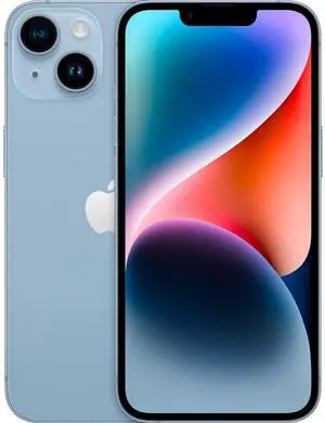 Apple iPhone 14 256GB, Refurbished Unlocked Cell Phone, Blue - Very Good Condition (Grade B)