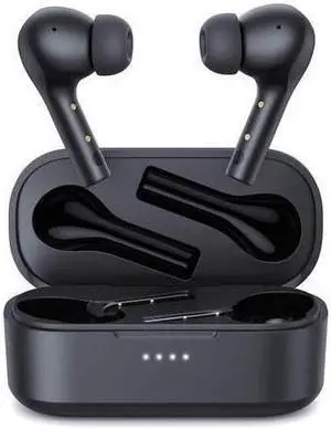 AUKEY True Wireless Earbuds with 10mm Drivers, Hi-Fi Stereo Sound, Charging Case, Bluetooth, Touch Control, Waterproof IPX6, for iPhone Android Black EP-T21P