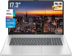 HP Flagship 17.3" Laptop, IPS FHD(1920 x 1080) Display, 13th Intel 10-Core i5-1335U(Beats i7-1260U), 40GB DDR4 RAM 2TB SSD, Iris Xe Graphics, Bluetooth 5.3, Backlit KB, Window 11 Home 2 TB PCIe 40GB