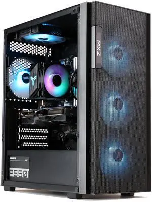 MXZ Gaming PC Computer Intel Core i5 12400F , GeForce RTX 4060, 8GB*2(16GB) DDR4, NVME M2 500G, 5RGB Fans,Windows 11 Pro Ready to use, Gamer Desktop Computer(I5 12400F| RTX4060)