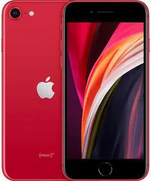RefurbishedApple iPhone SE (2020) 4G LTE GSM/CDMA Fully Unlocked Phone 4.7" Red 128GB 3GB RAM [GRADE B]