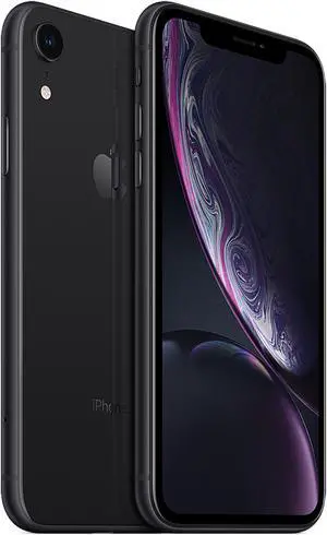 RefurbishedApple iPhone XR 4G LTE Fully Unlocked (Verizon + Sprint + GSM Unlocked) 6.1" Black 3GB RAM