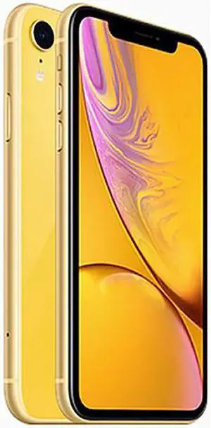 RefurbishedApple iPhone XR 4G LTE Fully Unlocked (Verizon + Sprint + GSM Unlocked) 6.1" Yellow 3GB RAM