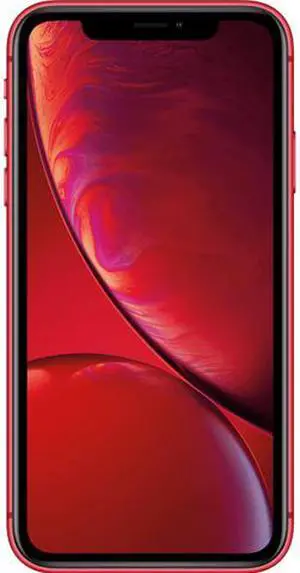 RefurbishedApple iPhone XR 4G LTE Unlocked GSM Phone w/ 12 MP Camera 6.1" Red 3GB RAM