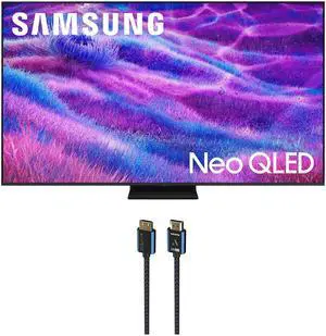 Samsung QN65QN80FAFXZA 65 Inch Neo QLED QN80F Series Supreme UHD 4K TV with an Austere 5S-4KHD2-2.5M V-Series 2.5m Premium 4K HDR HDMI Braided Cable (2025)