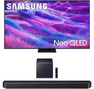 Samsung QN65QN80FAFXZA 65 Inch Neo QLED QN80F Series Supreme UHD 4K TV with a Samsung HW-Q900F Q Series Soundbar 7.1.2 Ch Subwoofer (2025)